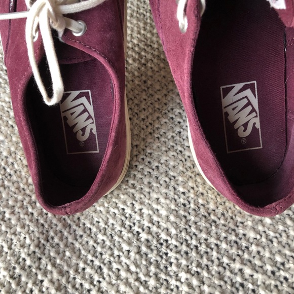 Suede Scotch Guard Vans - Plum - Picture 4 of 5